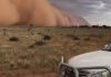 Uma gigantesca tempestade de areia na Austrália